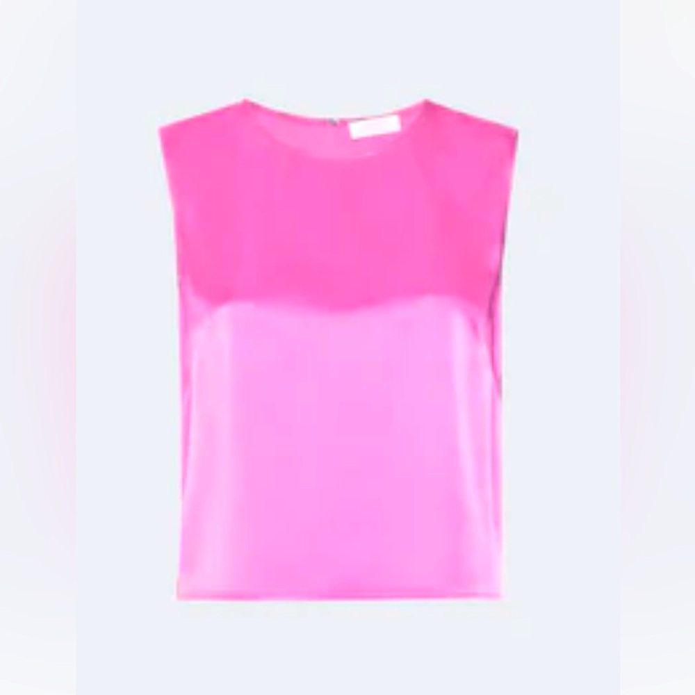 Sally Lapointe DOUBLEFACE SATIN
CROPPED TANK